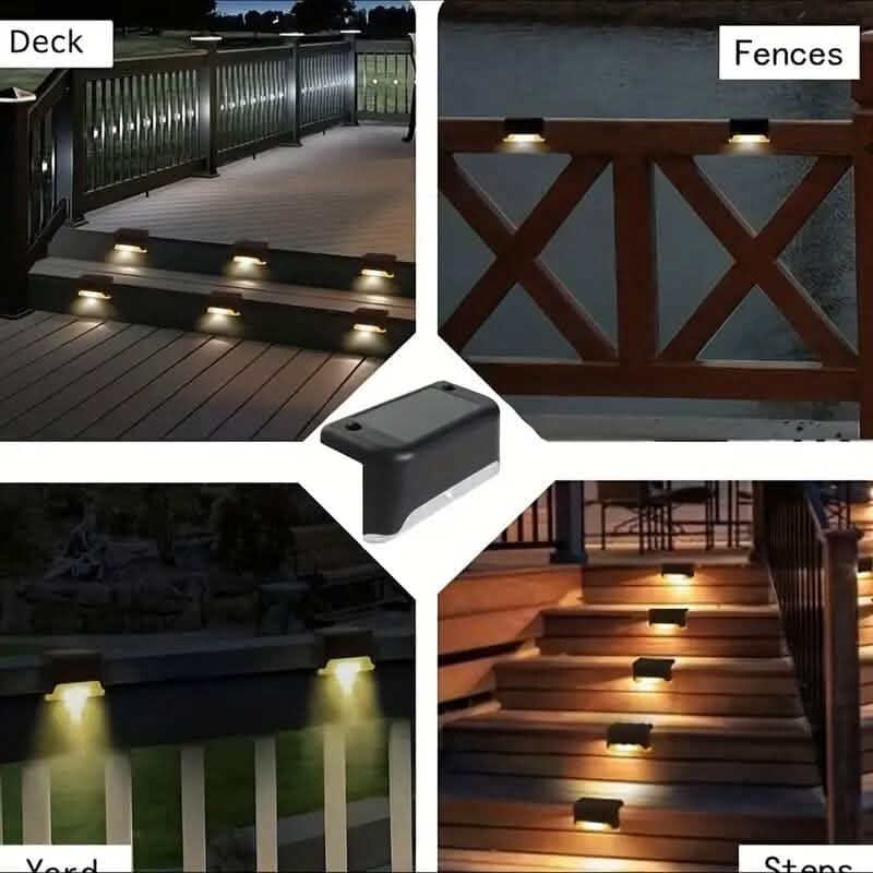 4-Pack: Solar Outdoor Garden Deck Lights 9