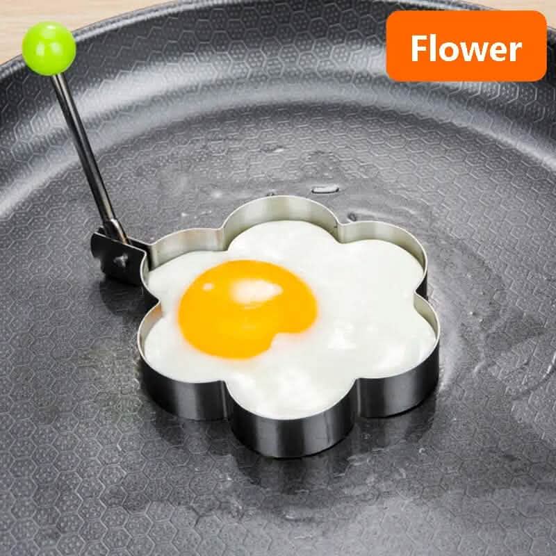 4-Piece Set: Stainless Steel Creative Egg Ring Molds 5