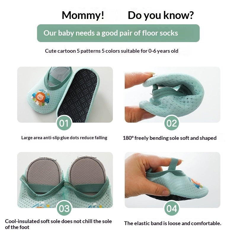 Floor Socks For Children And Babies Summer Thin Style For Toddlers Learning To Walk 2