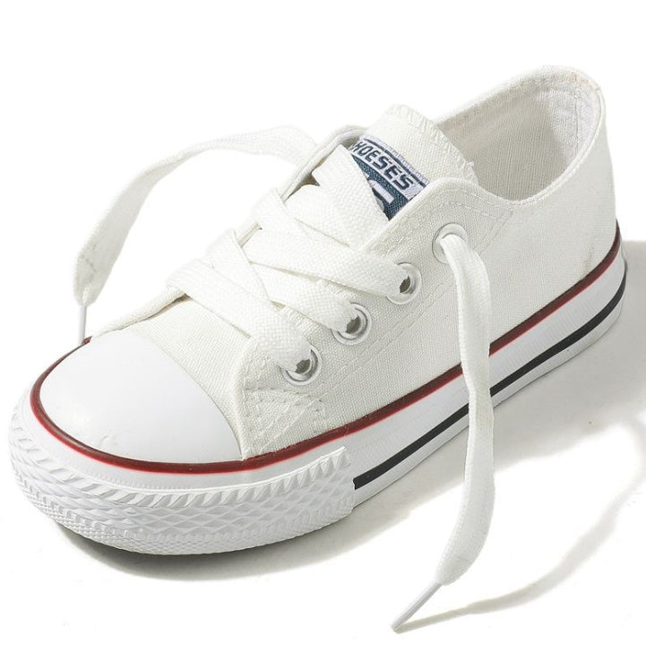 Canvas Shoes Non-slip Casual Shoes Student Parent-child Shoes New Baby Shoes White Shoes 7