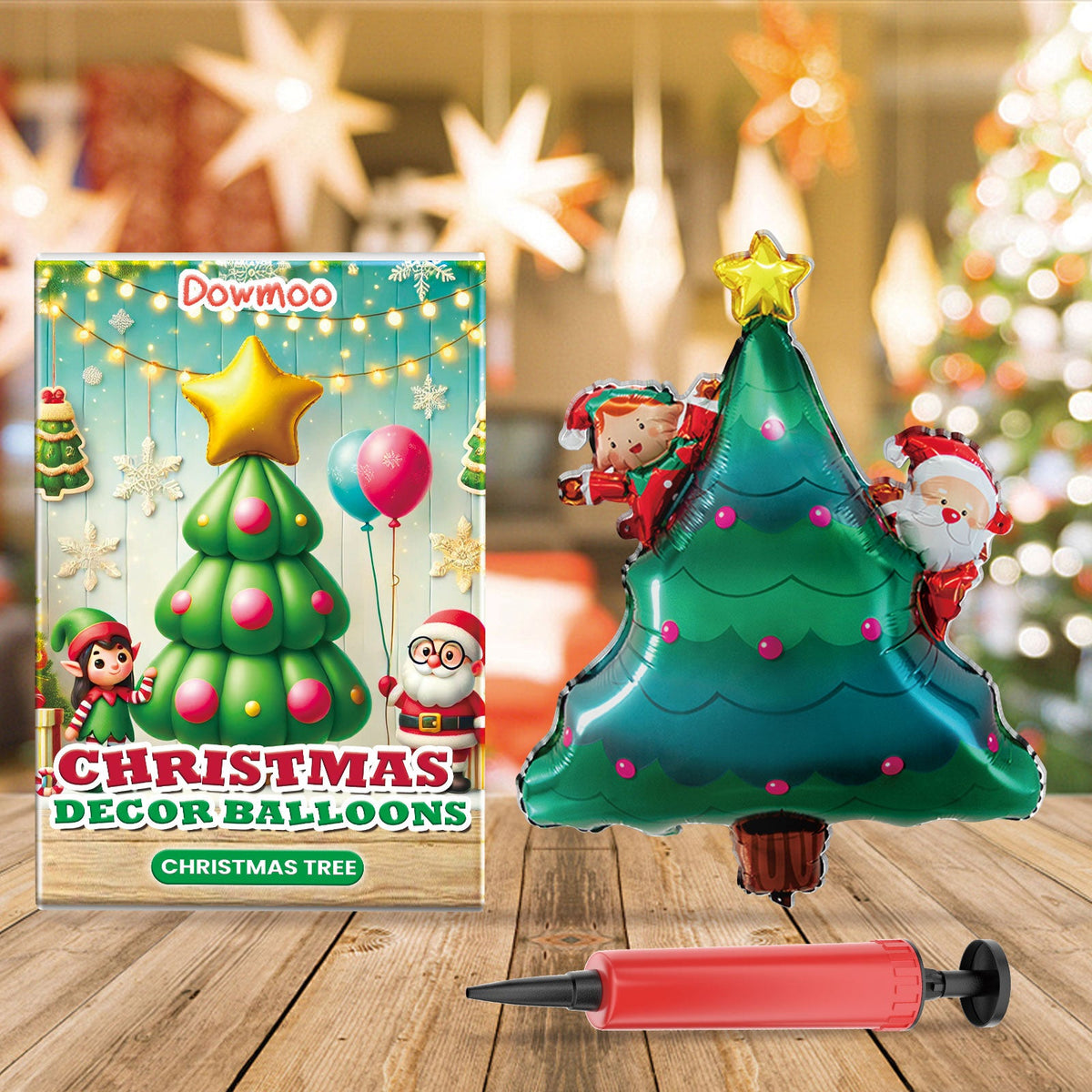 Christmas Balloons,Balloon Standing Santa Claus Reindeer Christmas Tree Event Atmosphere Arrangement 2