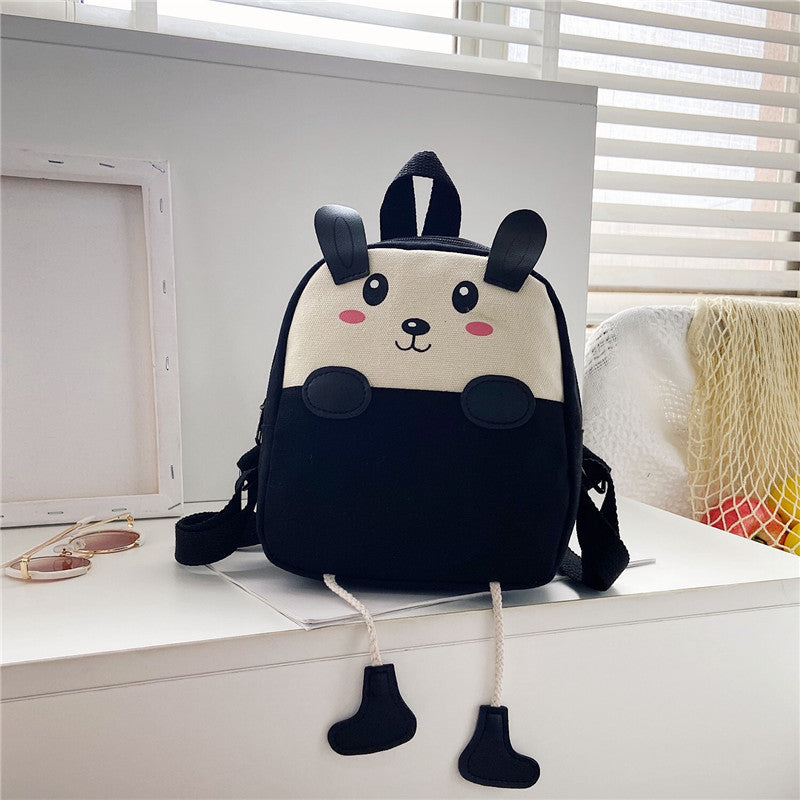 Boys Canvas Backpack Cute Cartoon School Bag 12