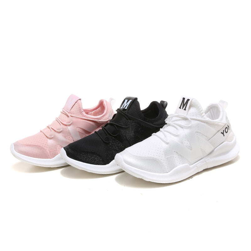Sports Shoes Women's White Shoes Increased Breathable Casual Running Shoes 5