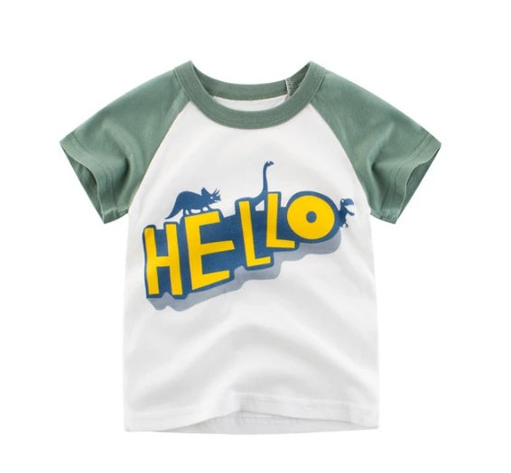 Children's Wear Summer New Korean Children's Boys Cotton T-shirt Men's Treasure In Children's Short Sleeves 1