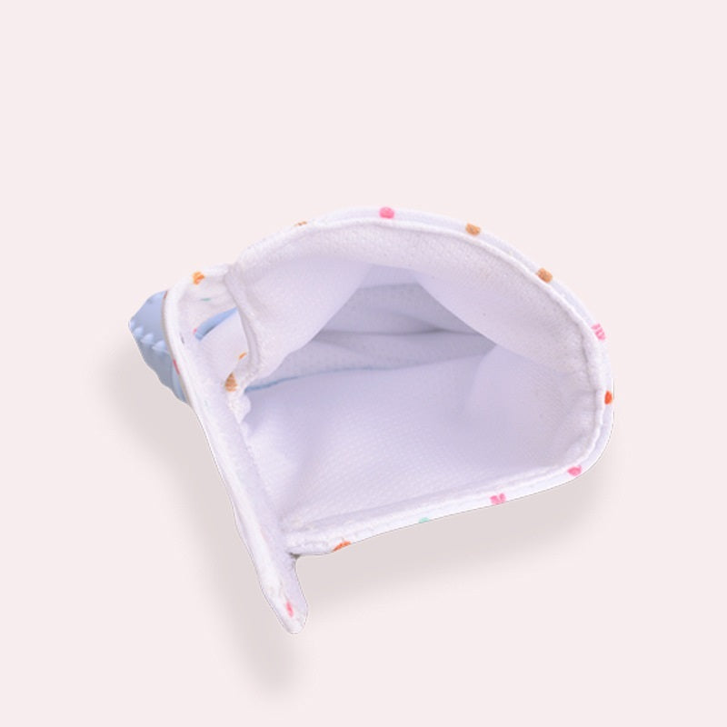 Baby teether baby anti-bite silicone molar gloves children's sound toys 4