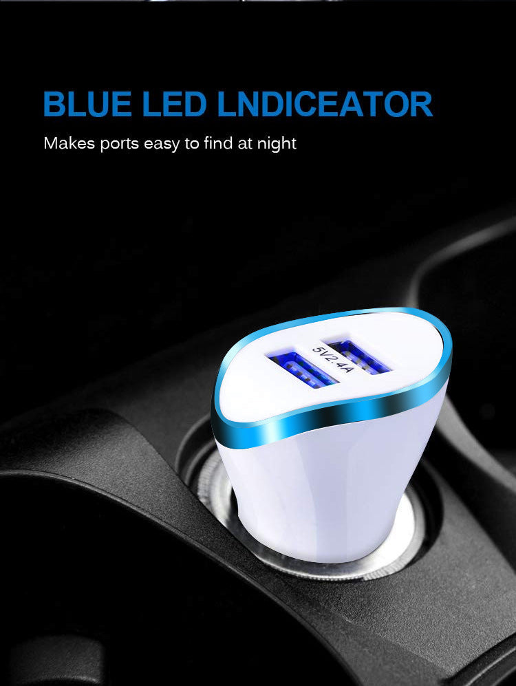 Car charger with dual USB 2