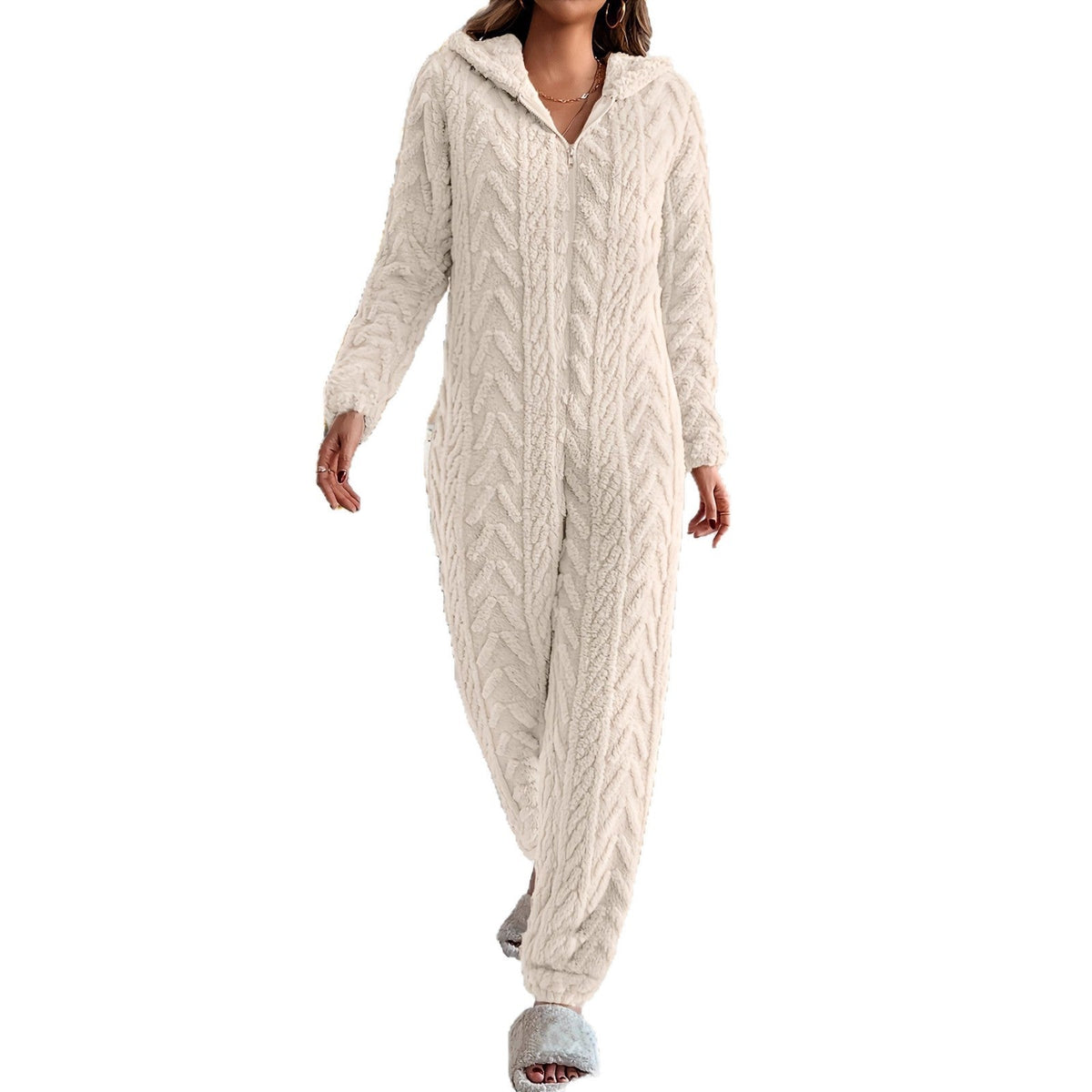 Loose Jacquard Warm Suit Warm Home Clothes 5