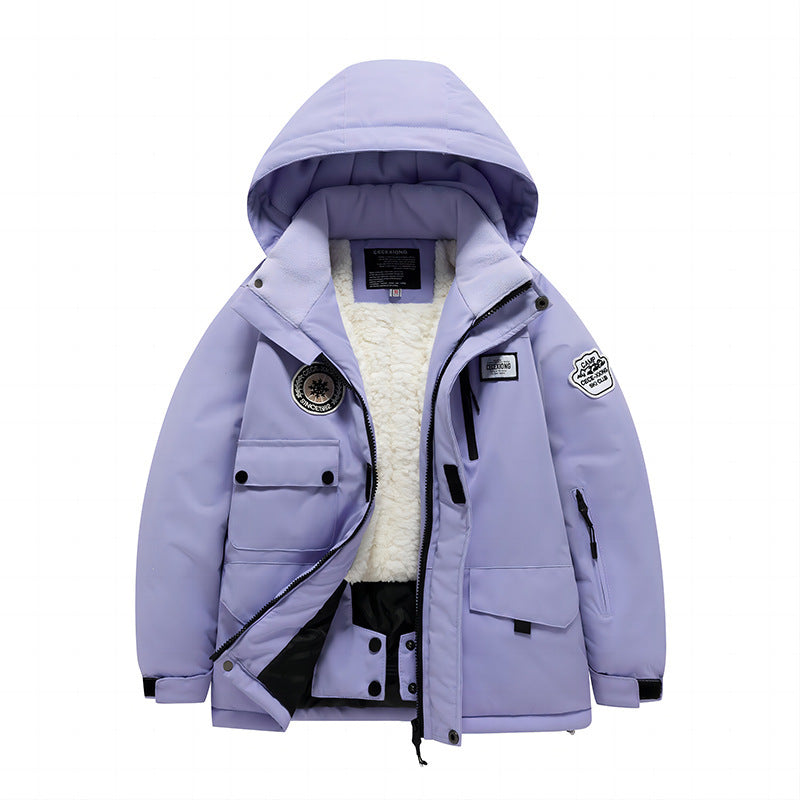 Childrens Outdoor Ski Suit Thickened Waterproof And Windproof 3