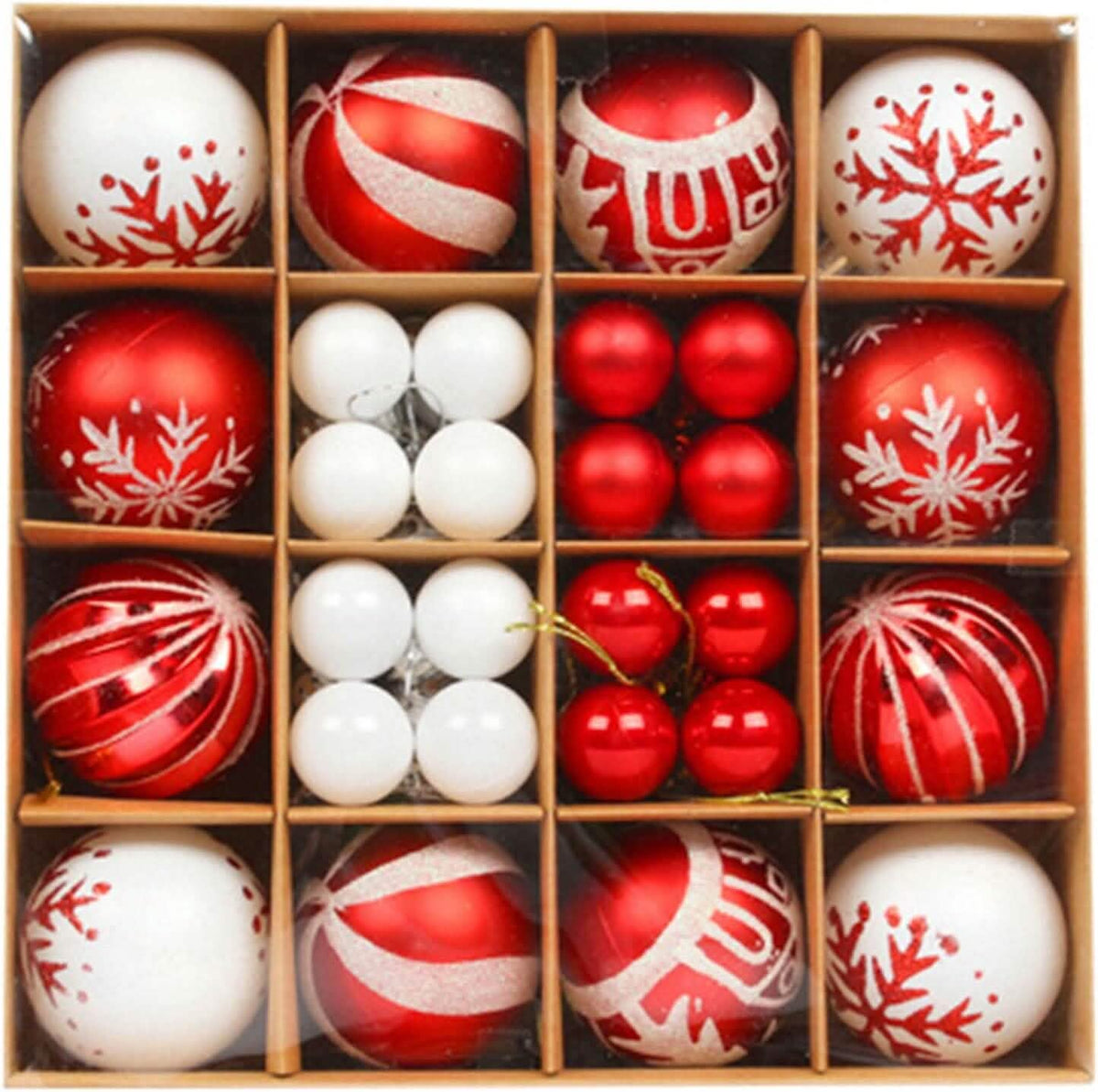 44-Piece Set: Christmas Decoration Colorful Ball Gift Box Set 2