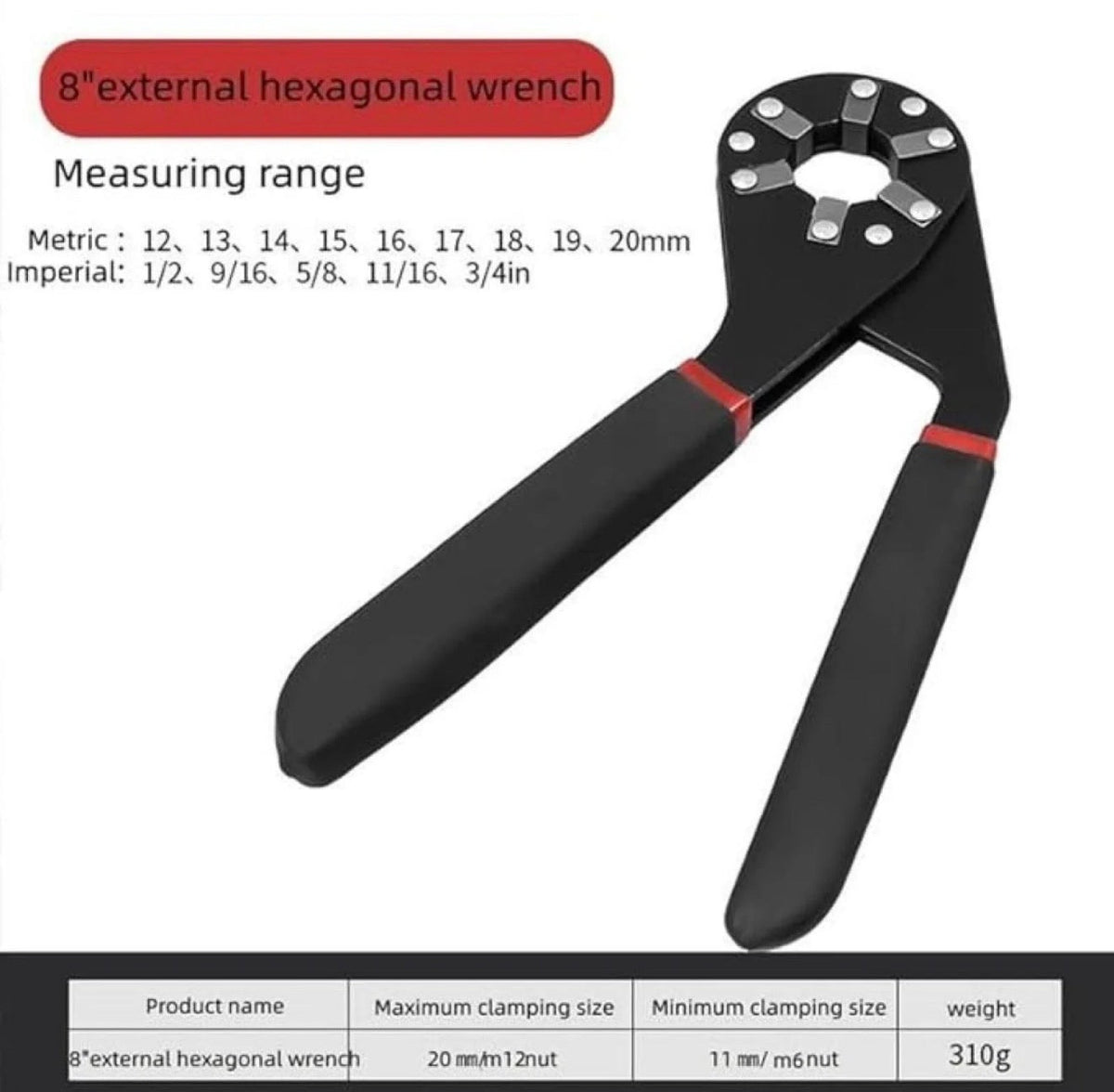 AllFit 14-in-1 Adjustable Wrench 7