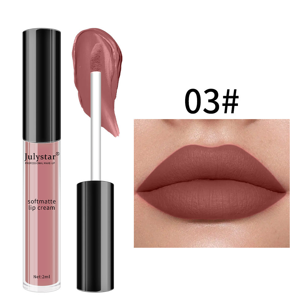 Christmas Makeup Powder Mist Matte Candy Lip Glaze Matte Long Lasting Moisturizing Liquid Lipstick 6