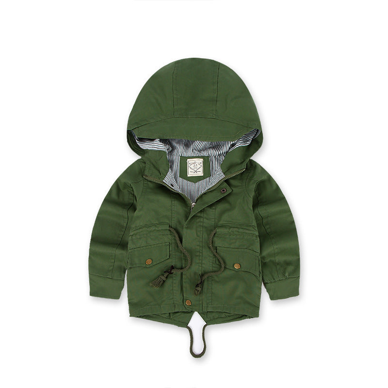 LM 6035 Europe And American Wind Boy's Coat And Cashmere Boy's Windcoat For Autumn And Winter Children's Clothes 3