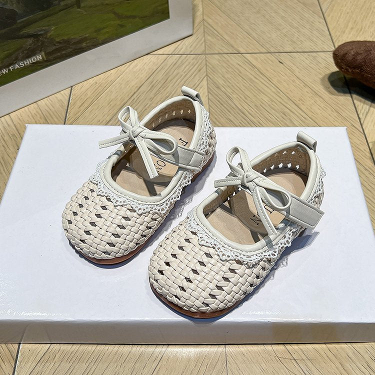 Children's Fashion Hollow Princess Shoes Summer New Style Girls' Soft Bottom Hollow Baotou Little Girls' Anti Slip Sandals 4