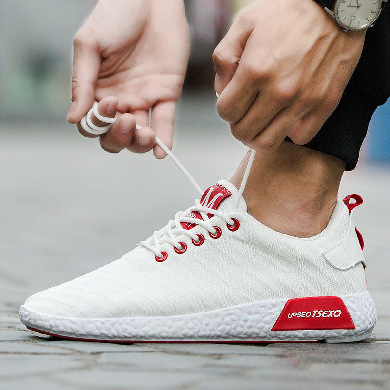 Spring and Autumn New Korean men's casual shoes men's shoes all-match tide running shoes lazy shoes 1
