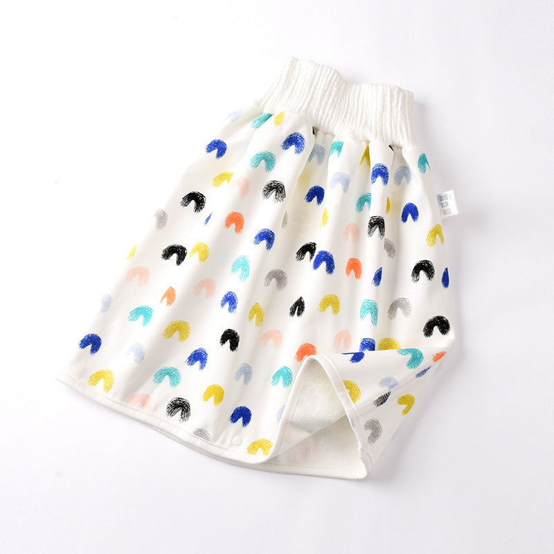 Cotton and bamboo fiber Baby diaper skirt 6