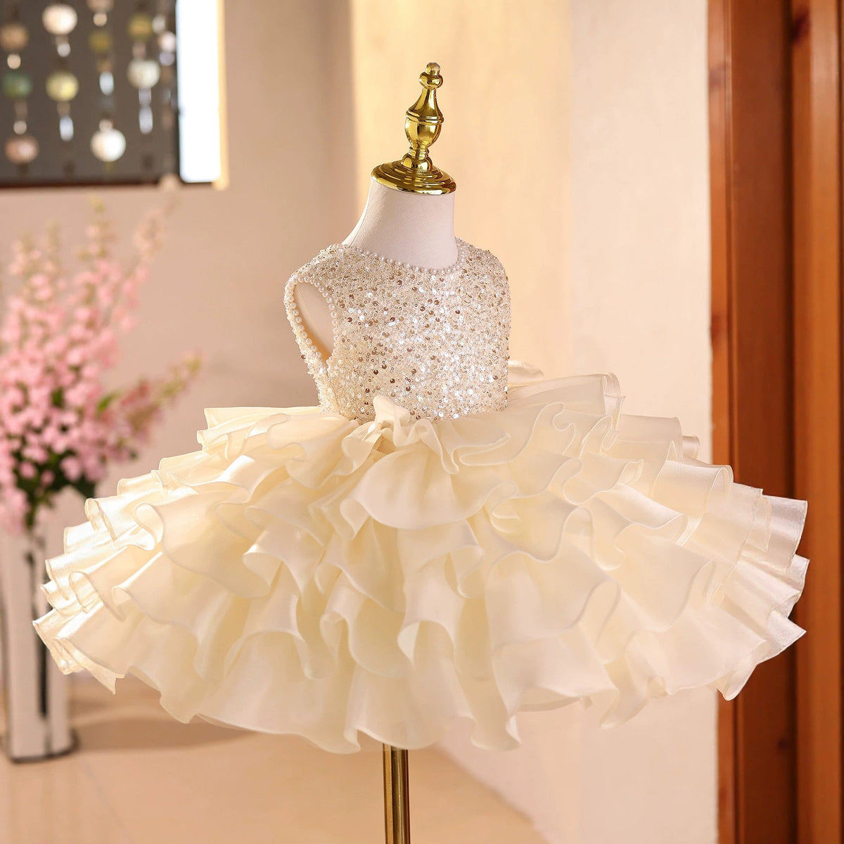 Light-luxury Flower Girl Dress For Performances Including Playing And Hosting Duties 2