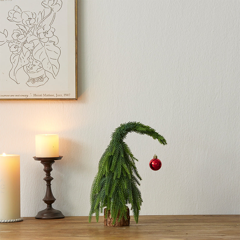 Crooked Neck Christmas Leaves Nobelson Home Small Desktop Ornament 6