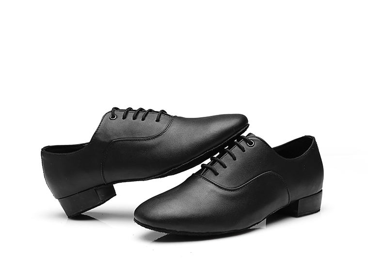 Men's Modern Dancing Shoes Leather Soft Bottom Men's Dance Shoe Latin Dance Shoes Dance Shoe Men's National Standard Square Friendship Dancing 3