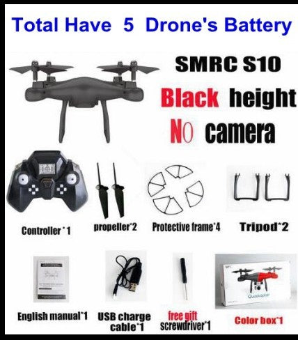 Sales Promotion WiFi 2MP Camera With S10 SMRC FPV Quadcopter Drone Helicopter UAV Micro Remote Control Toy RACER KIT Aircraft 4