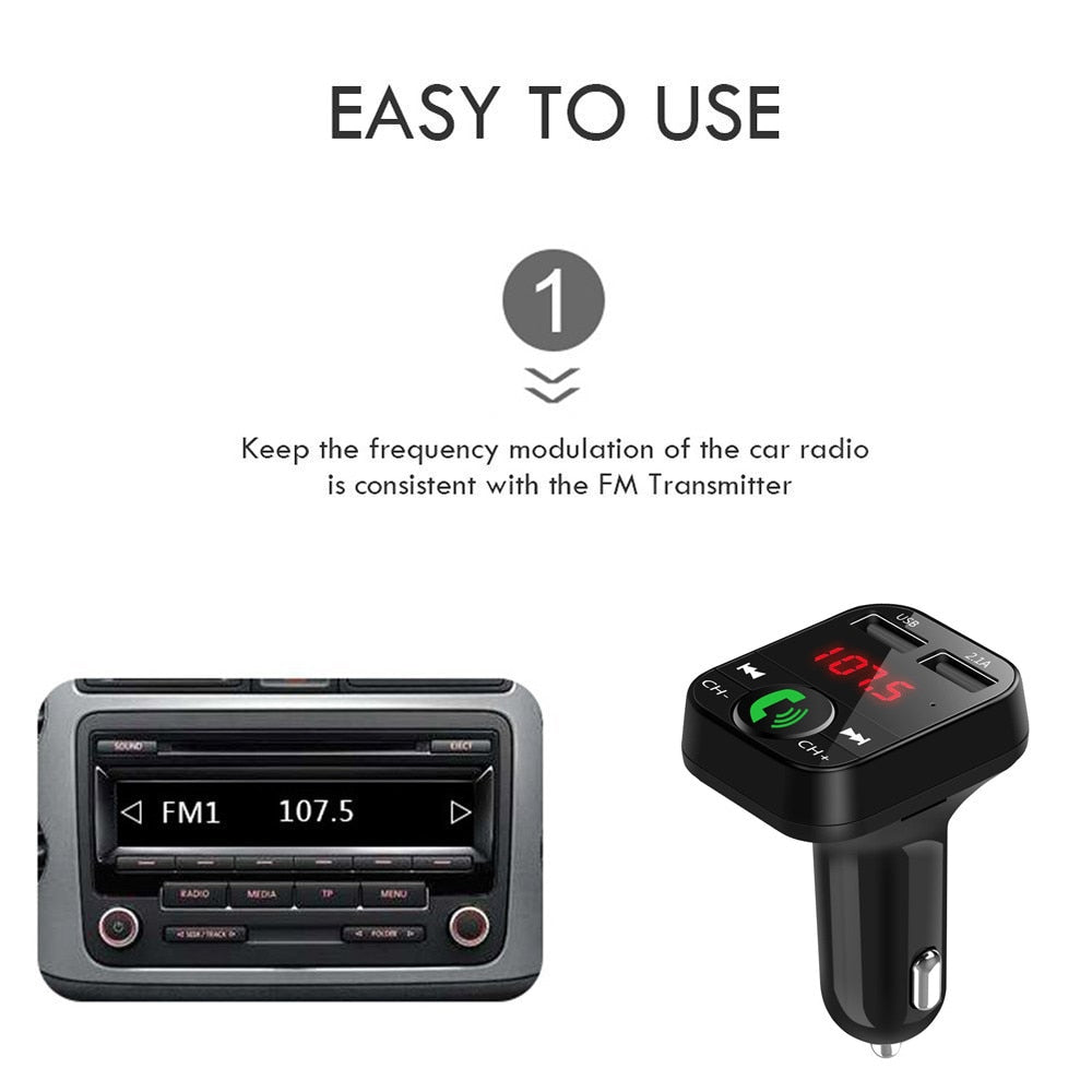 FM transmitter car charger receiver 3