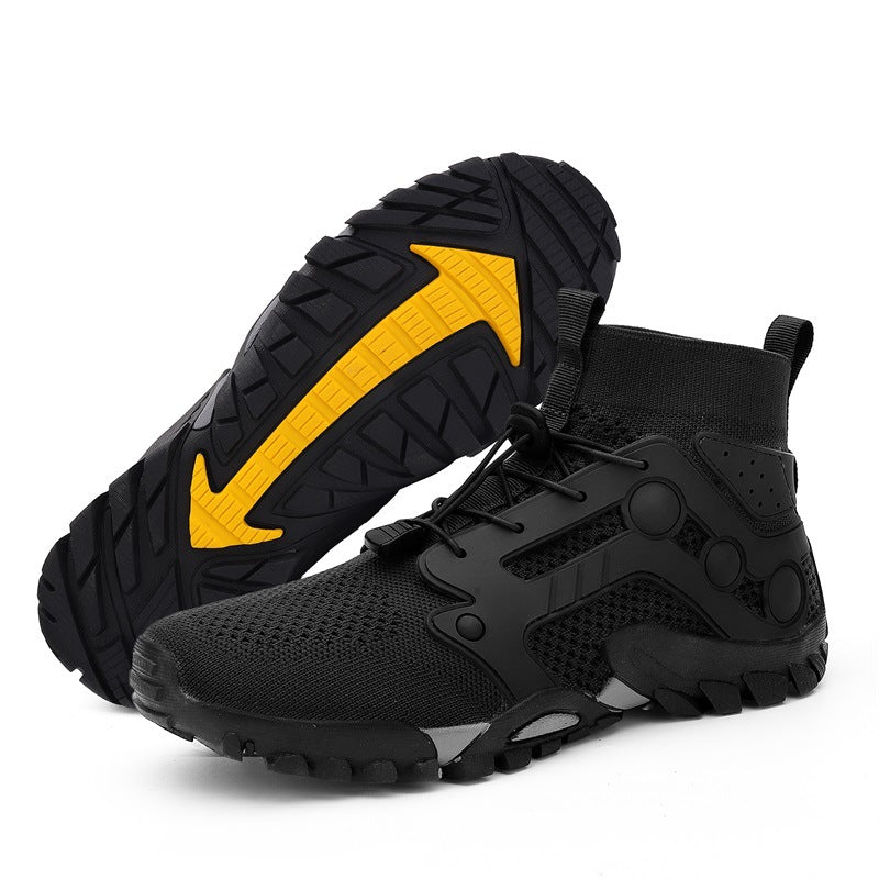 Outdoor Large Size Hiking Shoes Men's Lightweight High-top 2