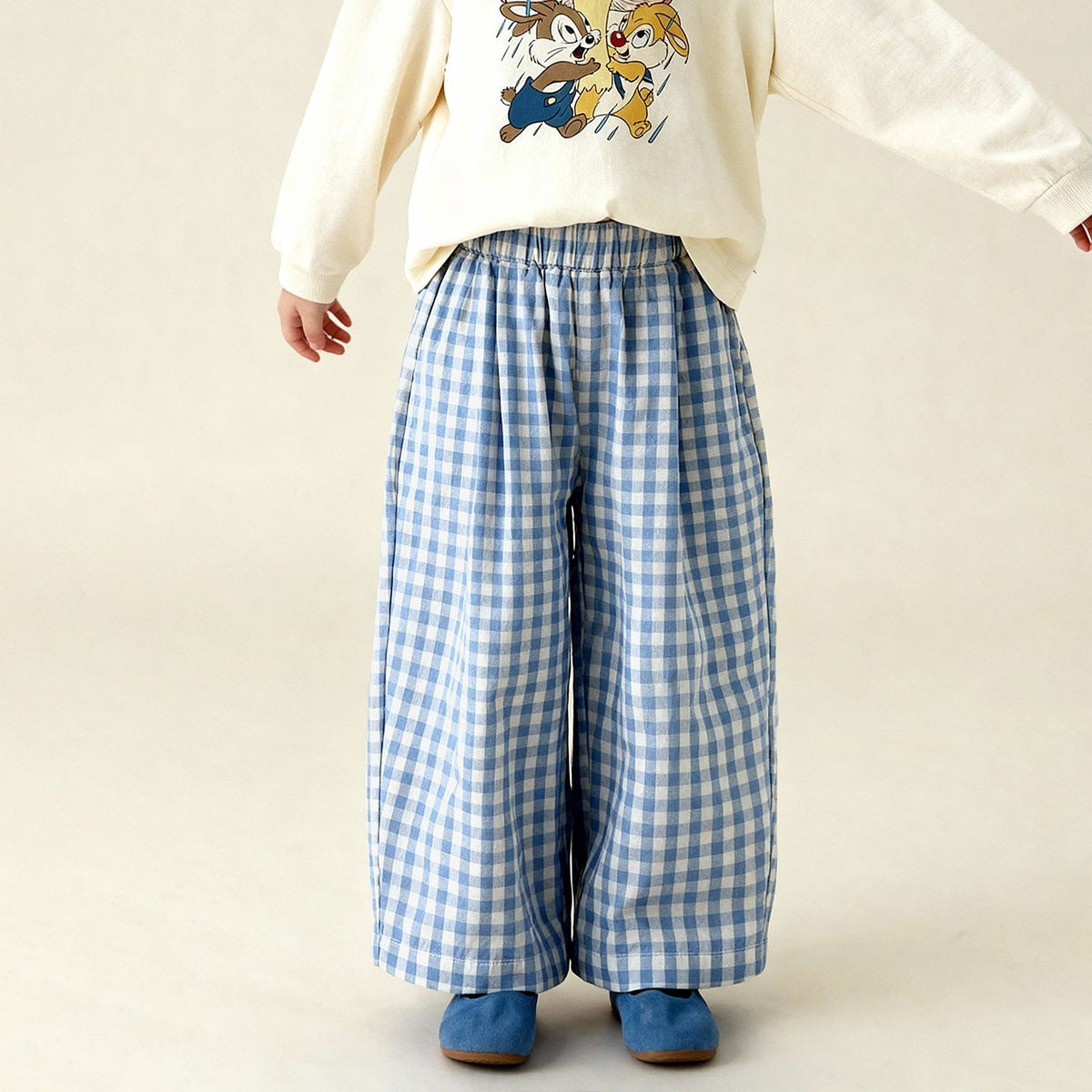 Spring New Arrival Childrens Casual Plaid Pants Fresh And Relaxed Style 3