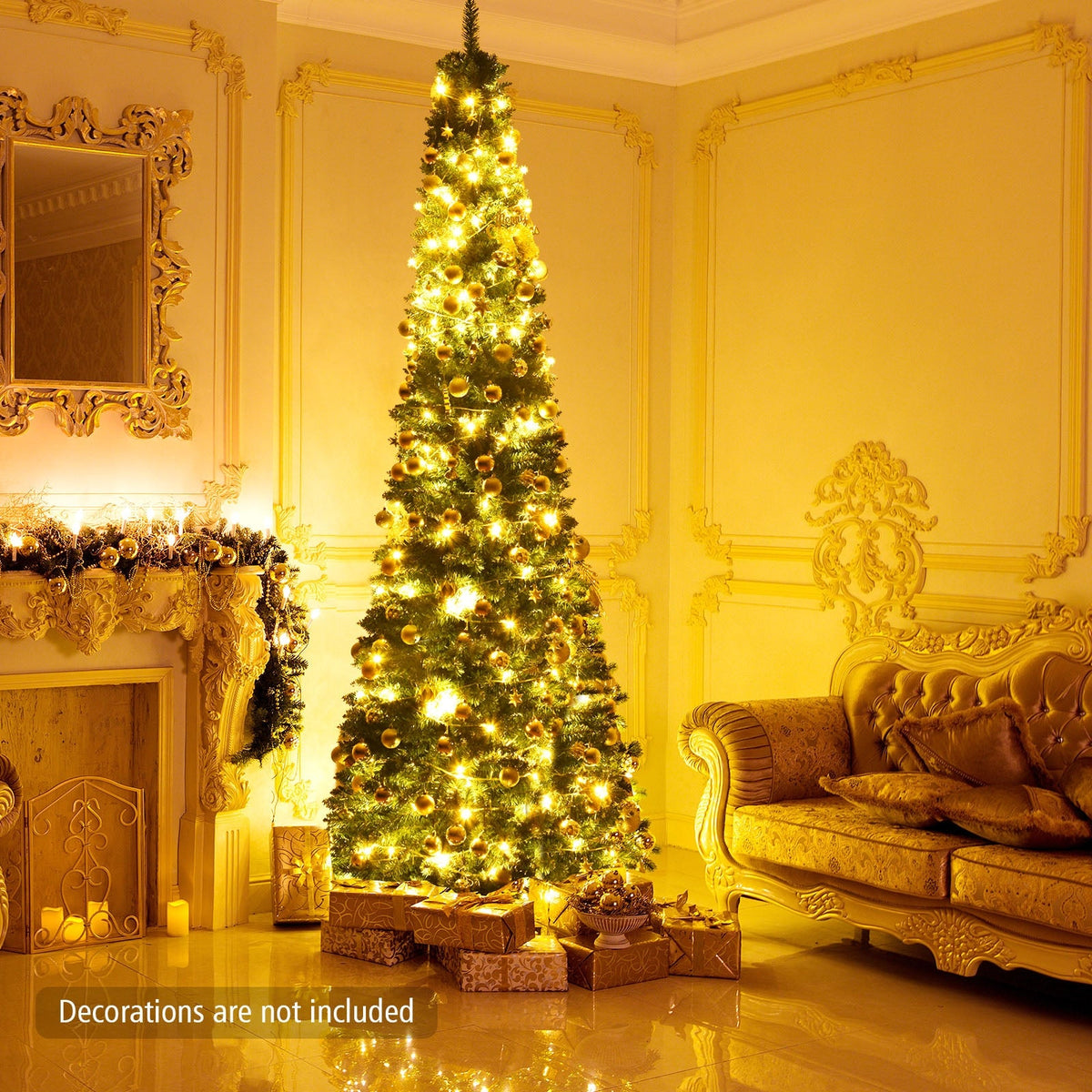 PVC Artificial Slim Pencil Christmas Tree 2