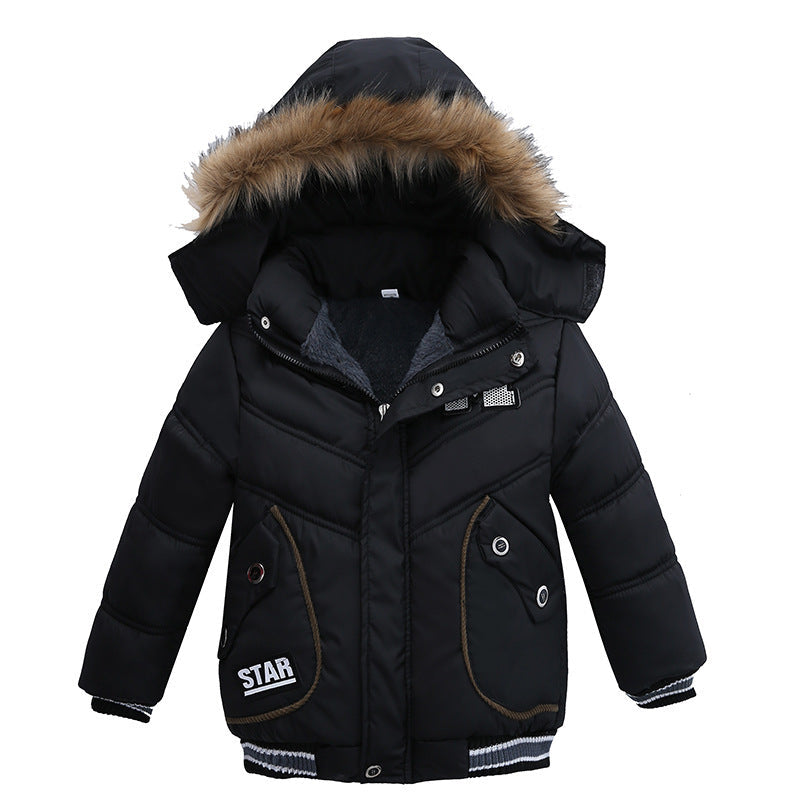 Small And Medium-Sized Boys Cotton-Padded Jackets 4