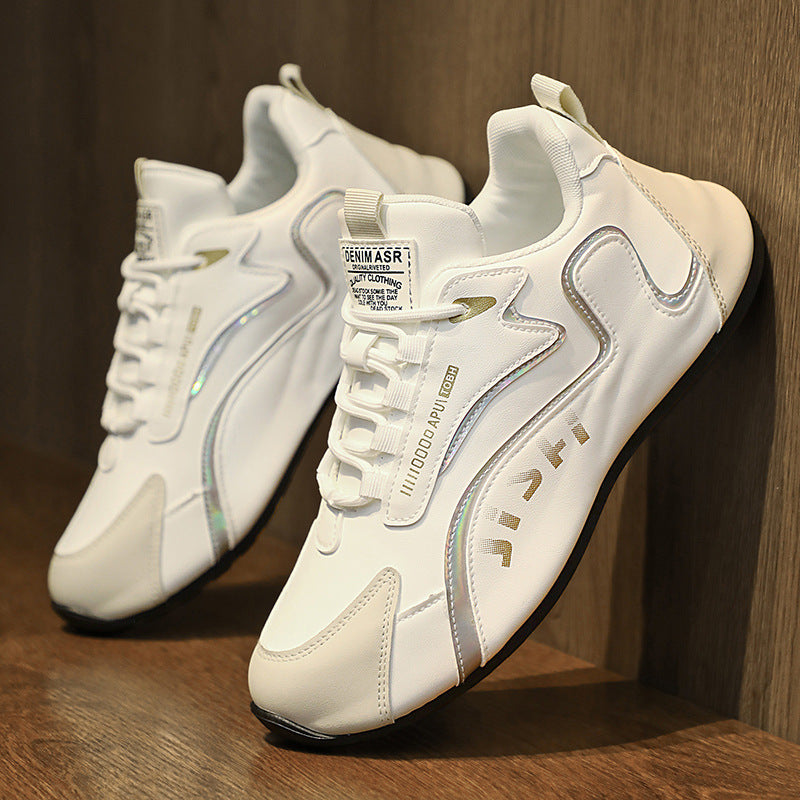 Fashion Colorblock Lace-up Sneakers For Men Breathable Low-top Dad Shoes Running Walking Sports Shoes 4