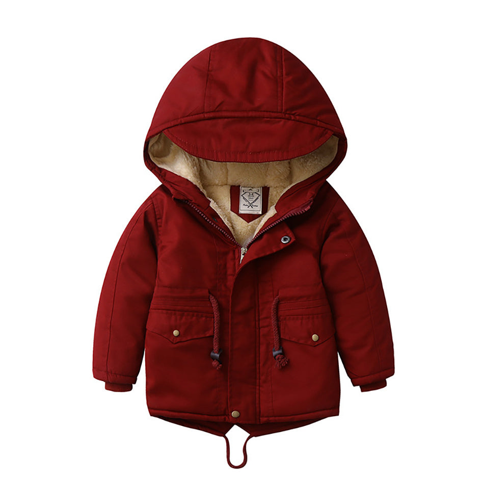 LM 6035 Europe And American Wind Boy's Coat And Cashmere Boy's Windcoat For Autumn And Winter Children's Clothes 7