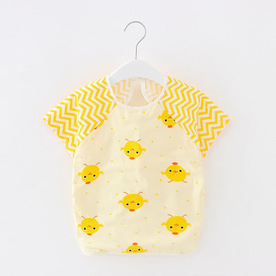 Baby Dinner Coverall Bib Spring And Autumn Long Sleeve Apron 11
