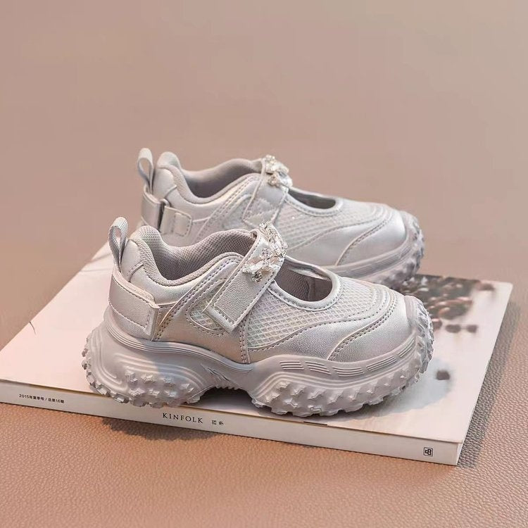 2026 New Summer Girls Sneakers, Breathable Mary Jane Shoes & Chunky Dad Casual Shoes For Big Kids 2