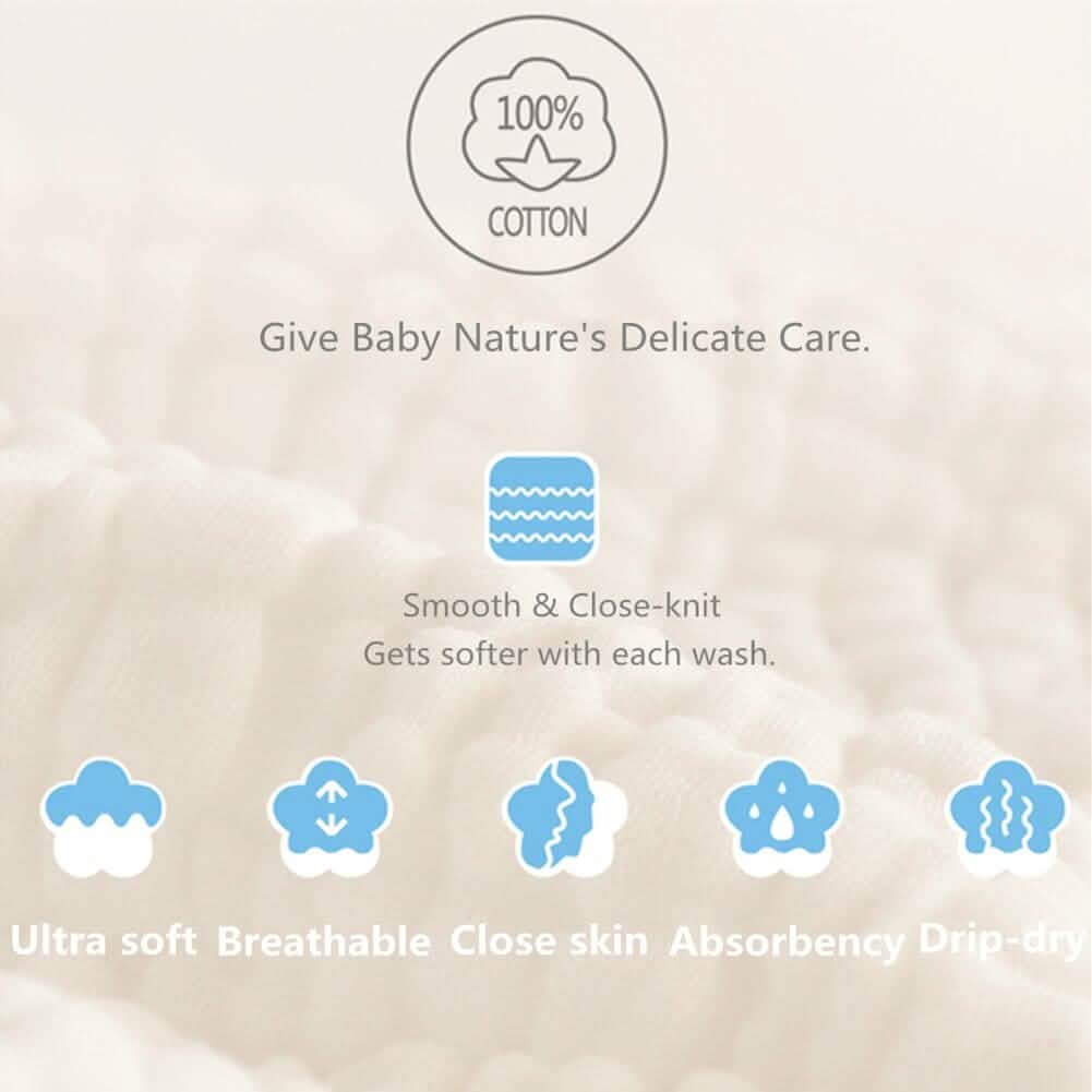 5-Pack: Baby Washcloths 5