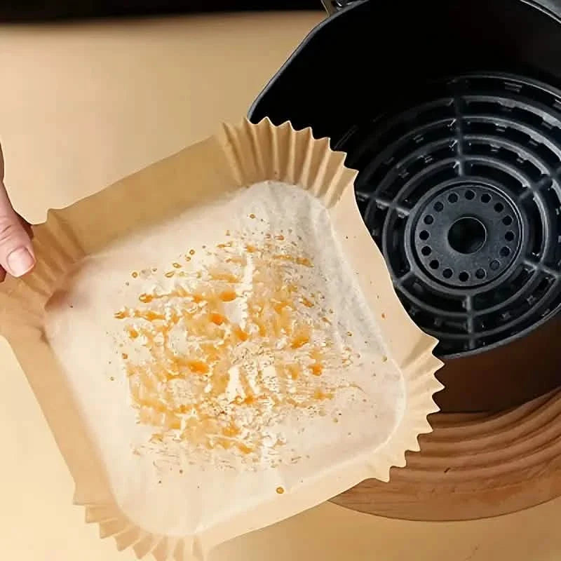 50-Pieces: Disposable Paper Liners For Air Fryer Suitable For 2 - 8 Quarts 6