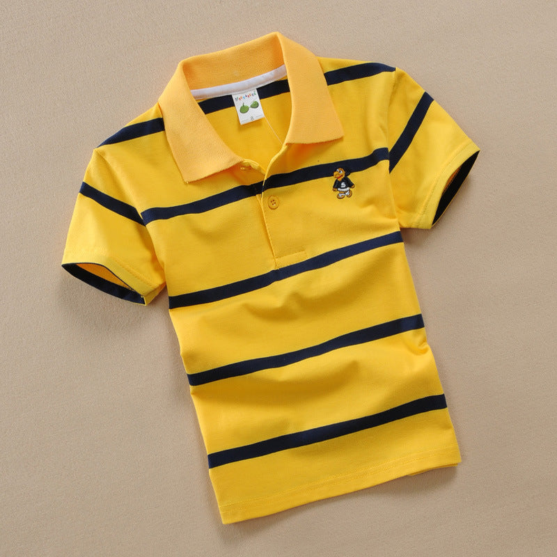 College Style Boys Polo Short Seeve T-shirt 4