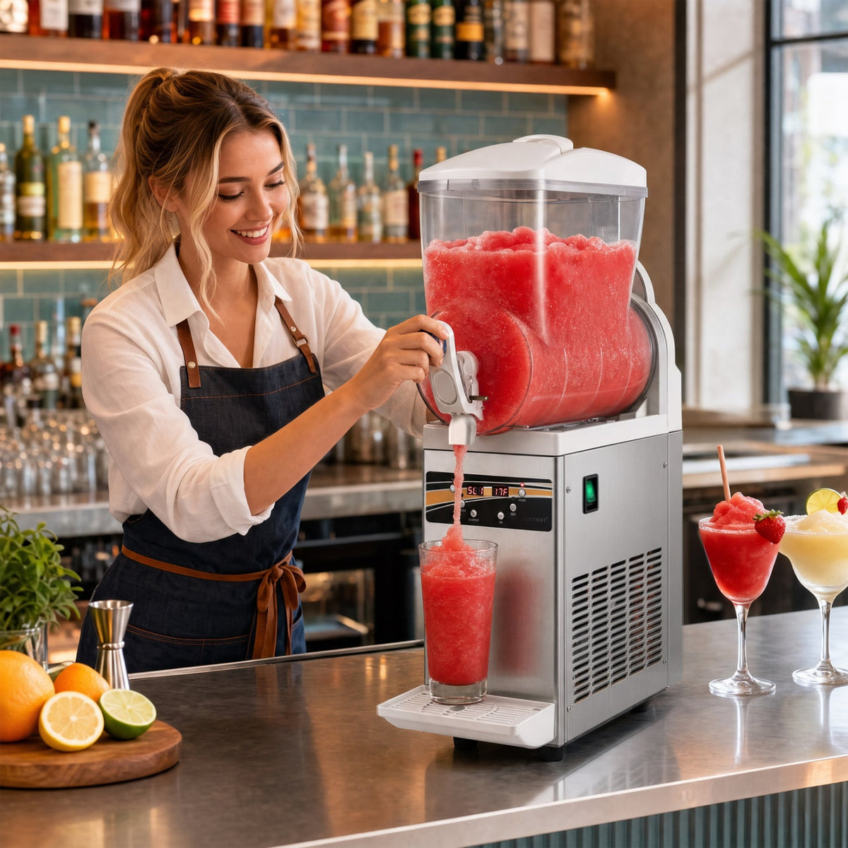 Commercial Slushy Machine 15L Single Tank 550W Freezer 1