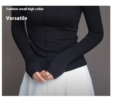 Base Clothing Autumn And Winter Modal Half Turtleneck Women 4