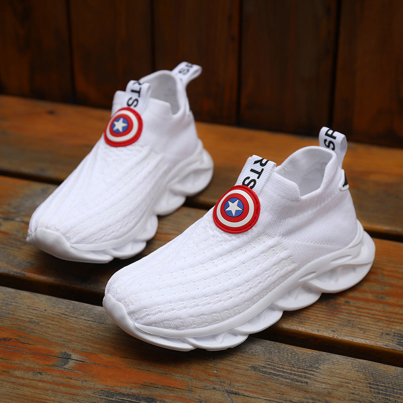 Children's Shoes Men's Knitted Shoes Small White Shoes 3