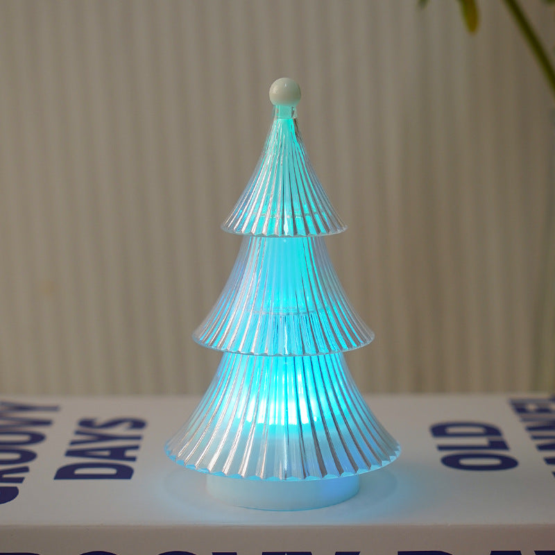 Christmas Decoration Crystal Christmas Tree Candle Light Desktop Ornament Atmosphere Small Night Light Ins Decorative Atmosphere Light 6