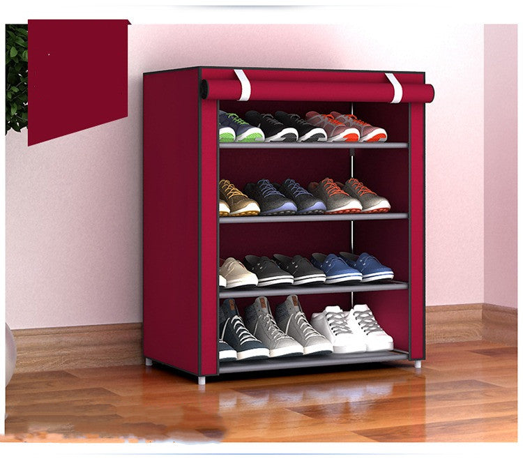 Dormitory Shoe Rack Dustproof Small Mini Space Saving 5