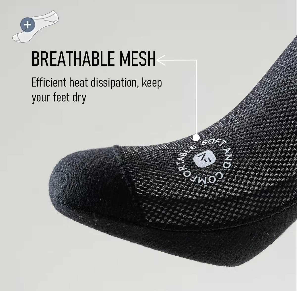 BreezeFit Low-Cut Mesh Socks 2