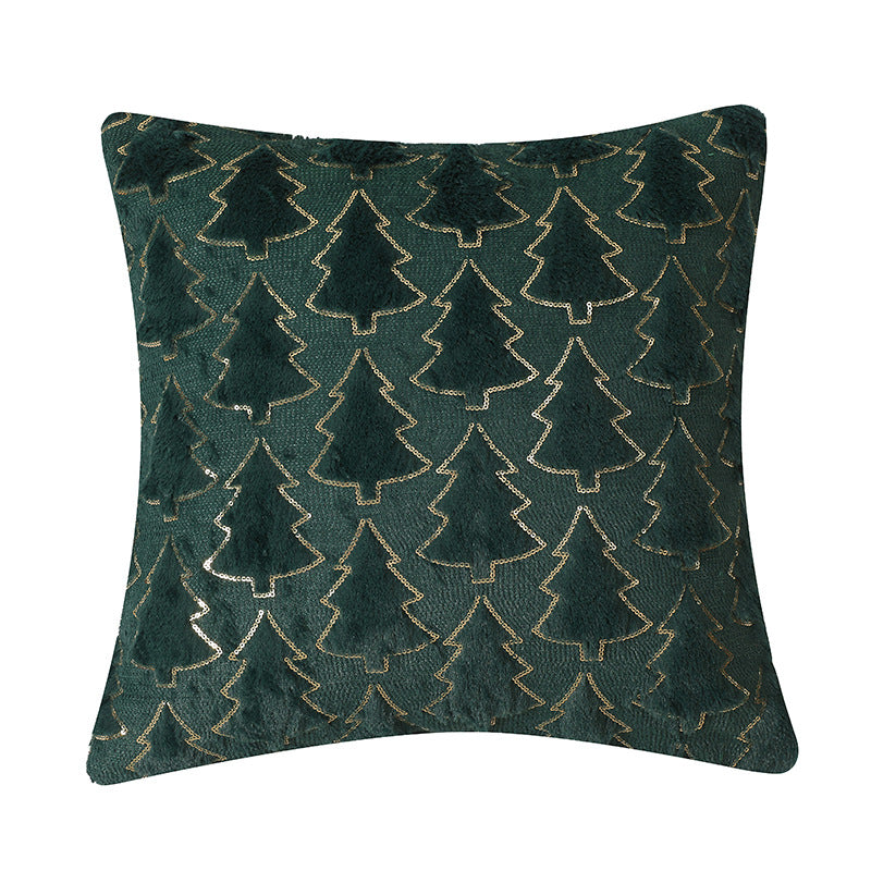 pillow bedroom headboard cushion Christmas tree romantic plush pillowcase ﻿ 5