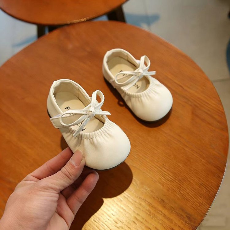 Girls' Single Shoes, Small Leather Shoes, Velcro, Children's Princess Shoes 4