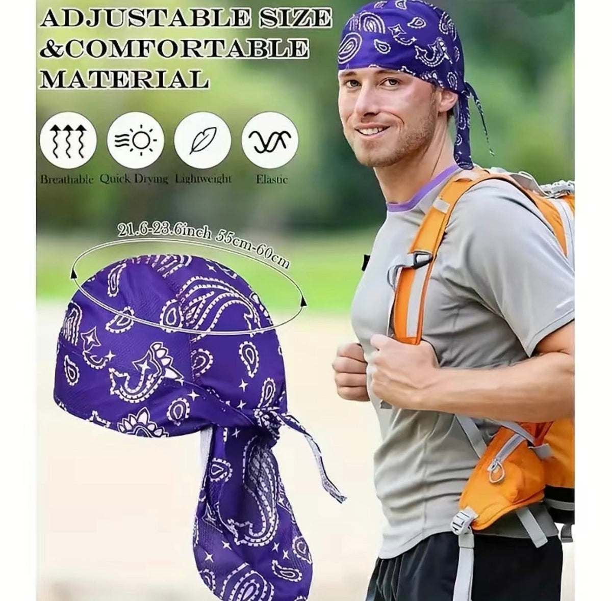 CoolShield Pirate Head Wrap Cap 4