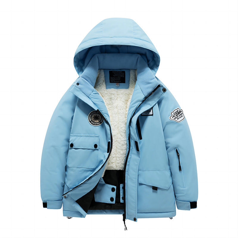 Childrens Outdoor Ski Suit Thickened Waterproof And Windproof 4