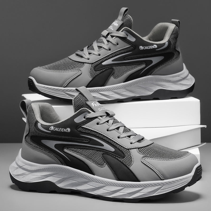 Men's Soft Sole Anti-slip Walking Shoes For Middle-aged & Elderly, Breathable Wear-resistant Dad Style Athletic Shoes For Fathers 6