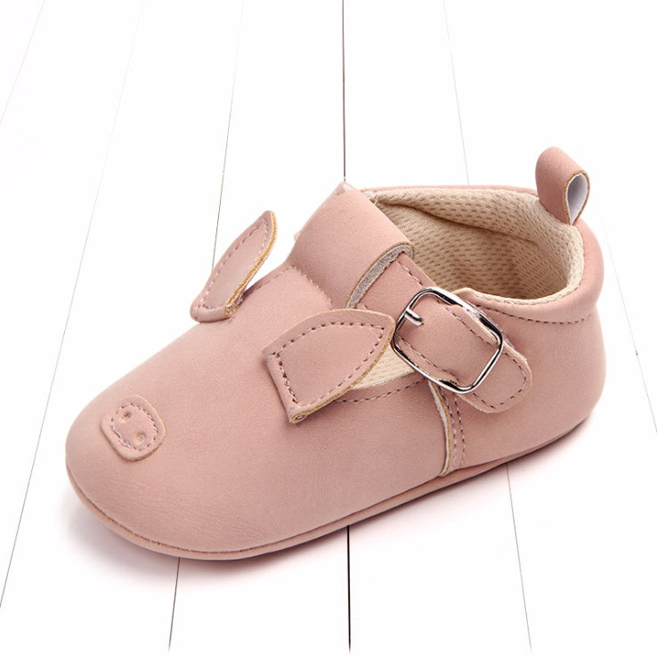 Spring and autumn cartoon animal baby shoes matte leather non-slip soft bottom baby shoes wholesale 0884 8