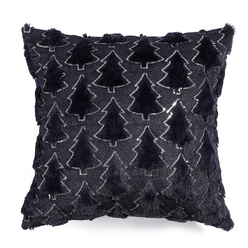 pillow bedroom headboard cushion Christmas tree romantic plush pillowcase ﻿ 6