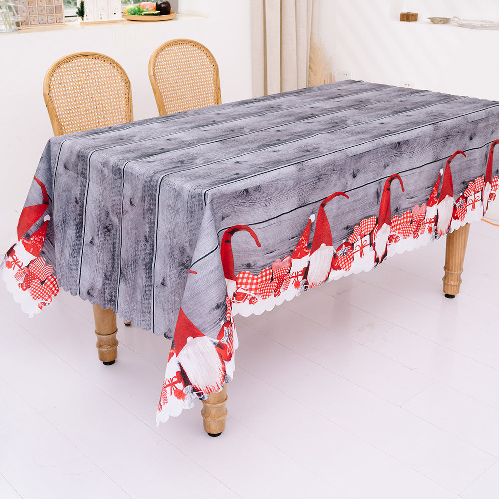 Christmas Decoration Creative Christmas Printed Tablecloth Table Flag Christmas Desktop Decoration Supplies 5