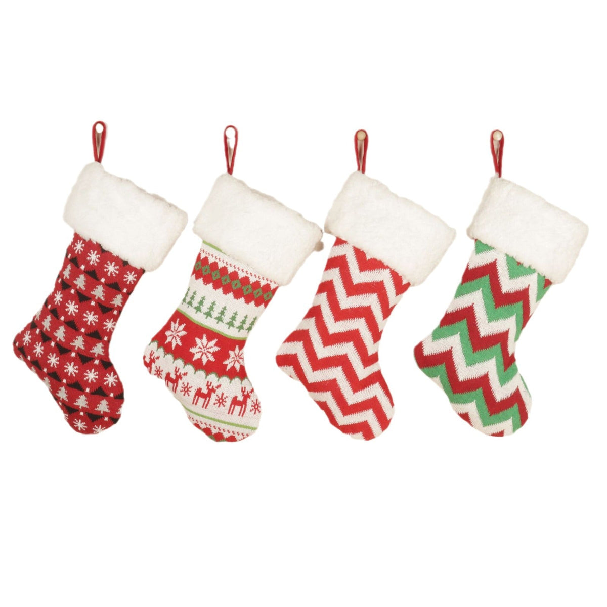 Christmas Knitted Socks Christmas Decorative Socks Candy Gift Bag Hanging Christmas Socks Hanging Gift Bag 5